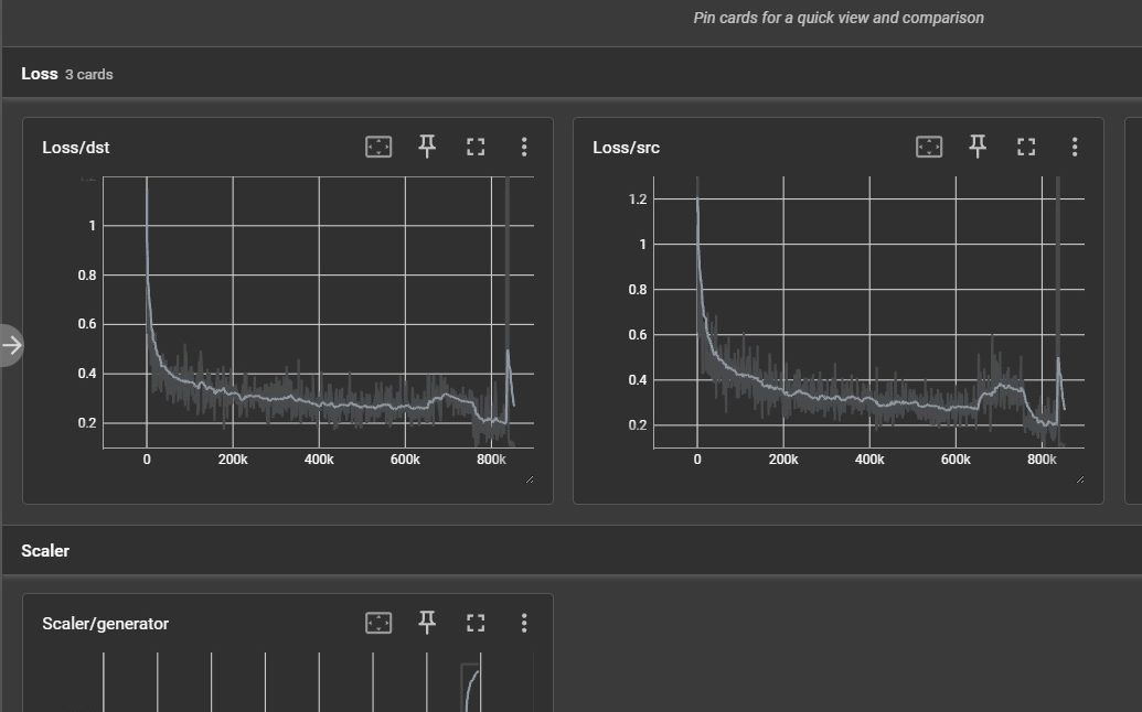 MVE Trainer loss graph screenshot